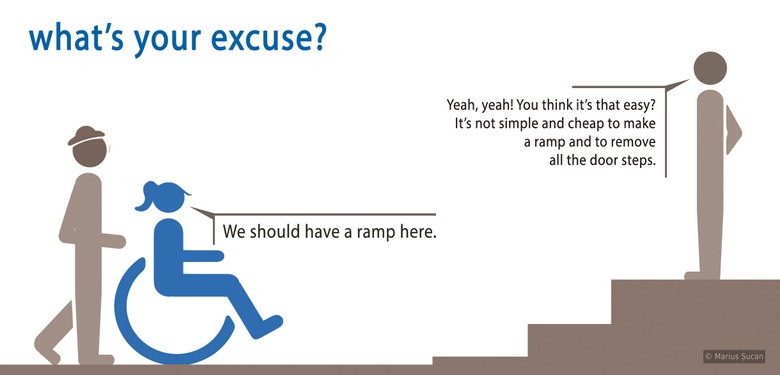 Excuses for denying accessibility improvements