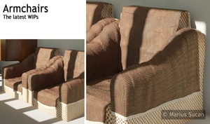 Armchairs: the last two WIPs