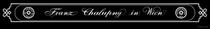 Piano front title: Franz Chalupny
