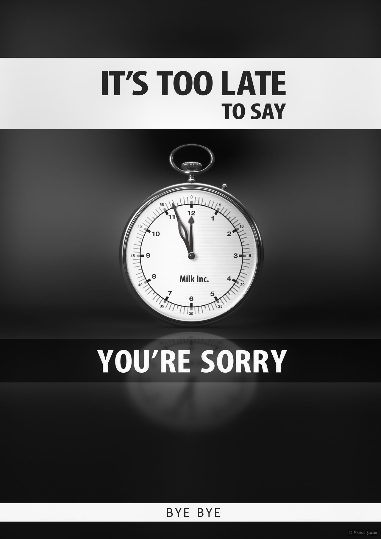 It is too late [center]