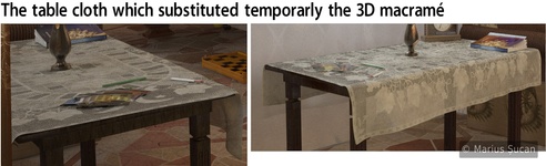 Macramé: the similar table cloth