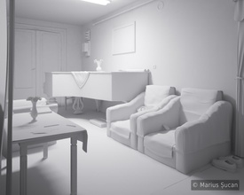 Neons lighting: early render test 47