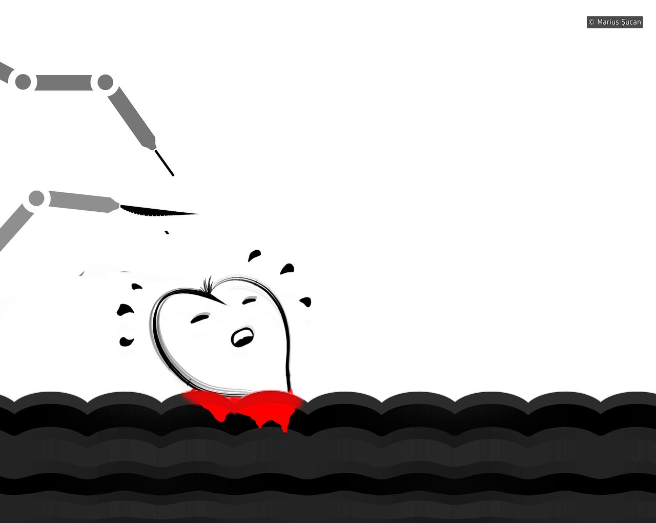 An ocean of suffering