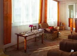 Piano room: the windows