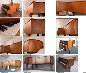 Piano: early WIP renders