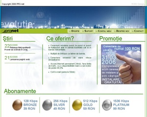 PRO-Net - site interface