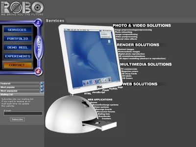 ROBO Design v2 beta - service page
