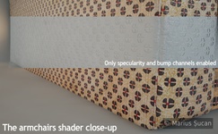 The armchairs close-up
