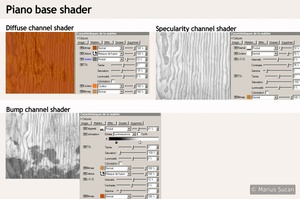 Piano base channel shaders