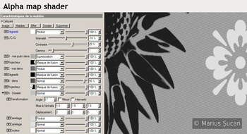 White curtains' alpha map shaders