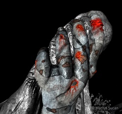 shoe and hand details