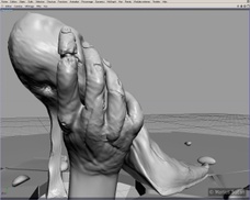 Hand holding the shoe [5 December 2006, 21:19]